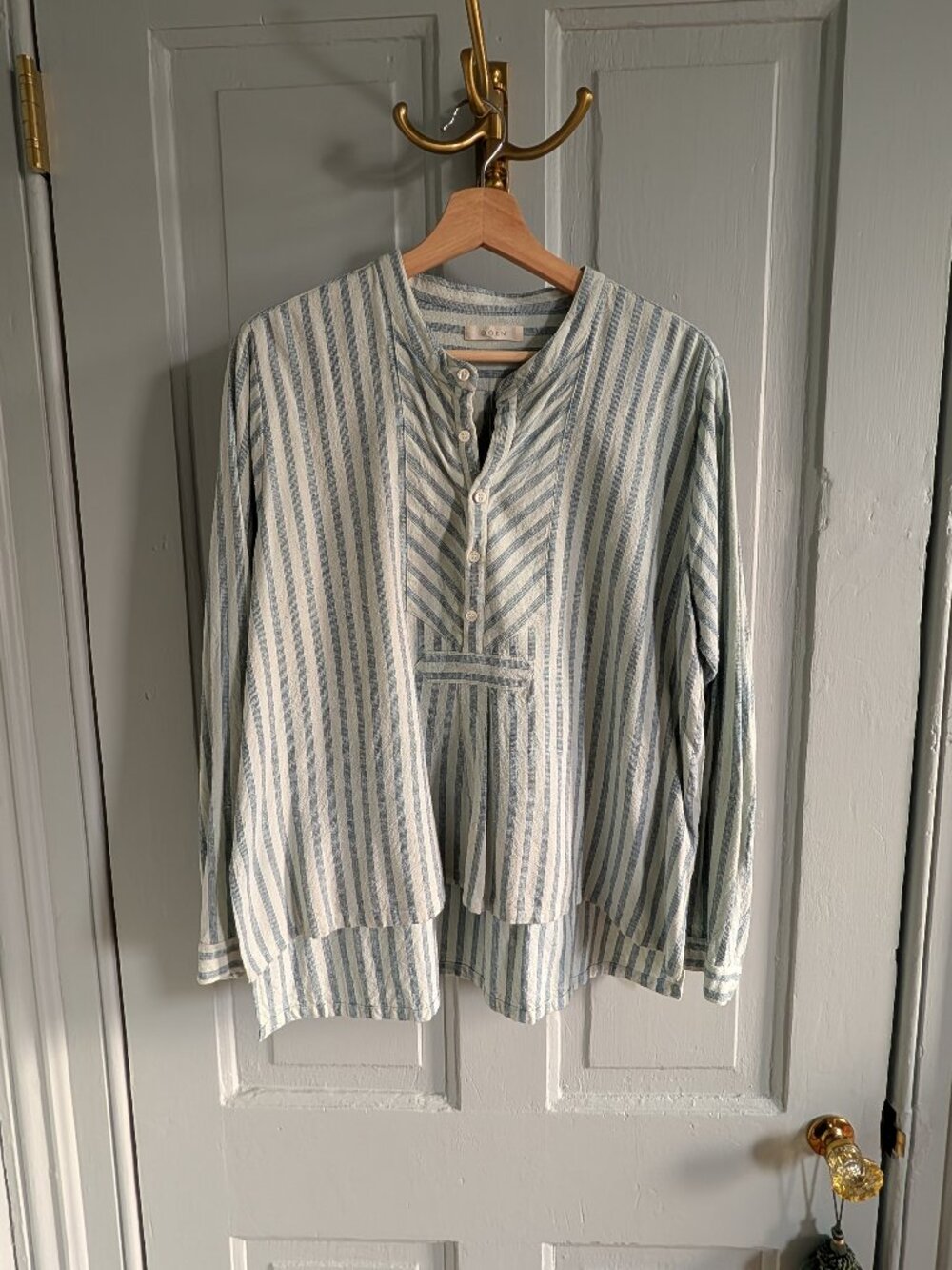 Doen Raw Silk Starboard Blouse